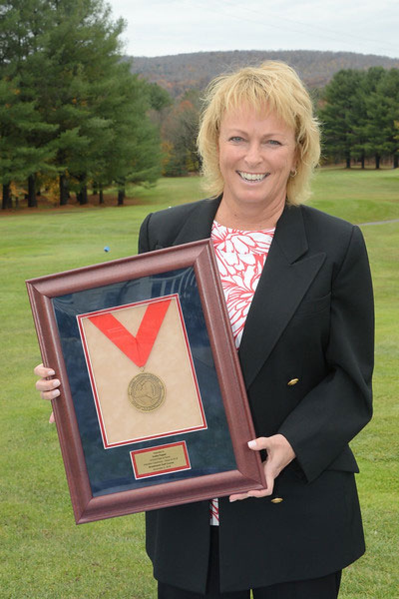Dottie Pepper in 2019 when she was inducted into NYSGA Hall of Fame. Photo provided.