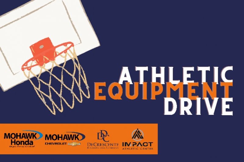 March Madness Athletic Equipment Drive. Image provided.