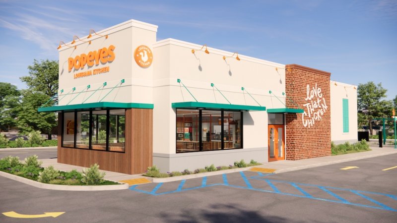 A mock-up of the Popeyes in Halfmoon at 483 Route 146. Image provided.