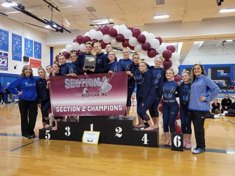 Photo of the Section 2 champion Saratoga Springs gymnastics team provided by Allesandra Skinner. 
