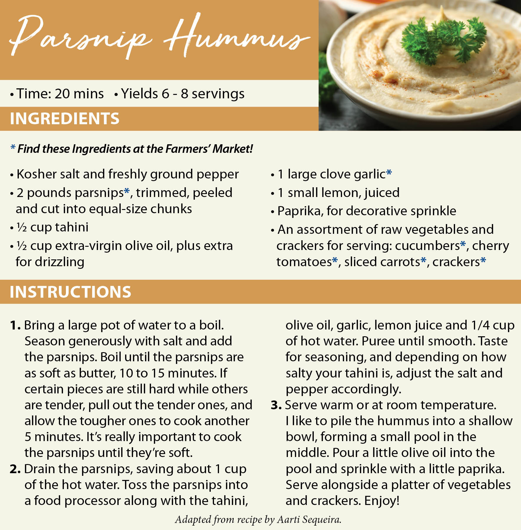 Parsnip Hummus