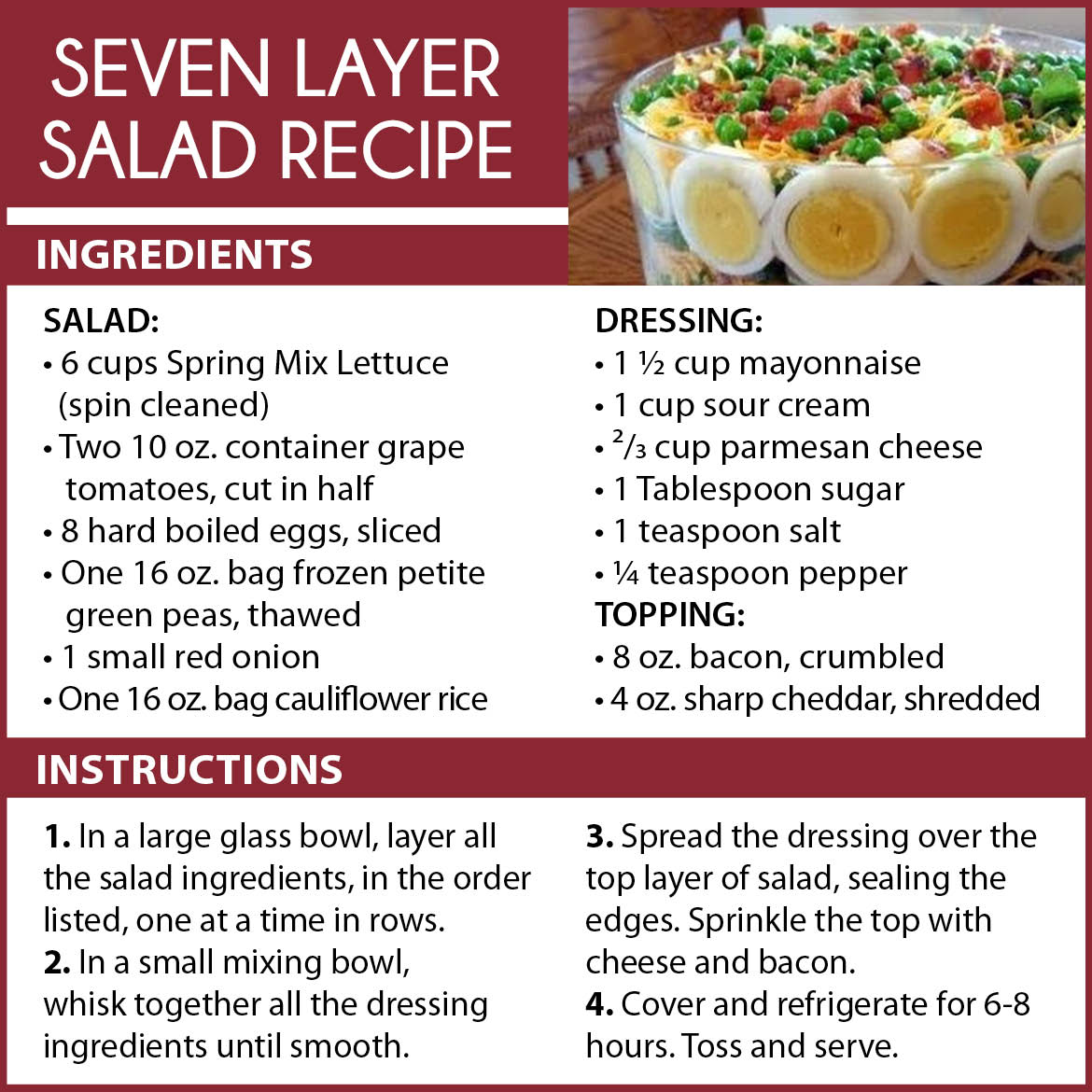 seven layer salad