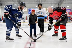 Police Beat Fire in Holiday Hockey Classic, But Kids Are the Real Winners