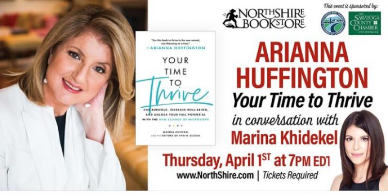 Northshire Bookstore: A Virtual Evening with Arianna Huffington