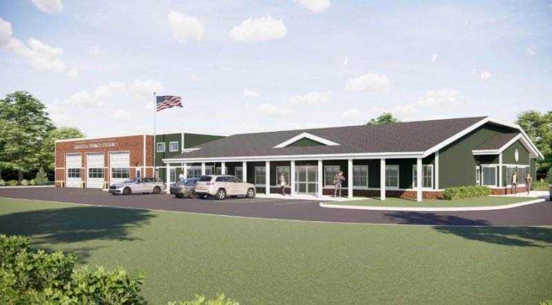 Plans for the proposed Saratoga Springs Fire Station No. 3 submitted to the city in June, 2021