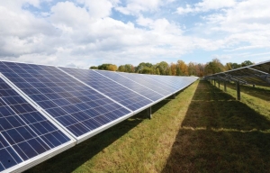 Skidmore College held a ribbon-cutting ceremony for its solar project Tuesday, Oct. 7. 