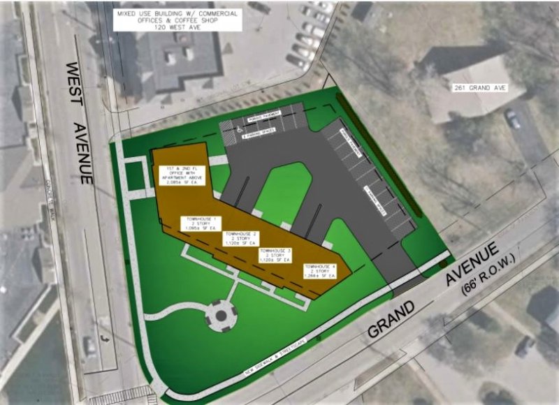 Plans submitted to the city regarding a proposed project on West Avenue.