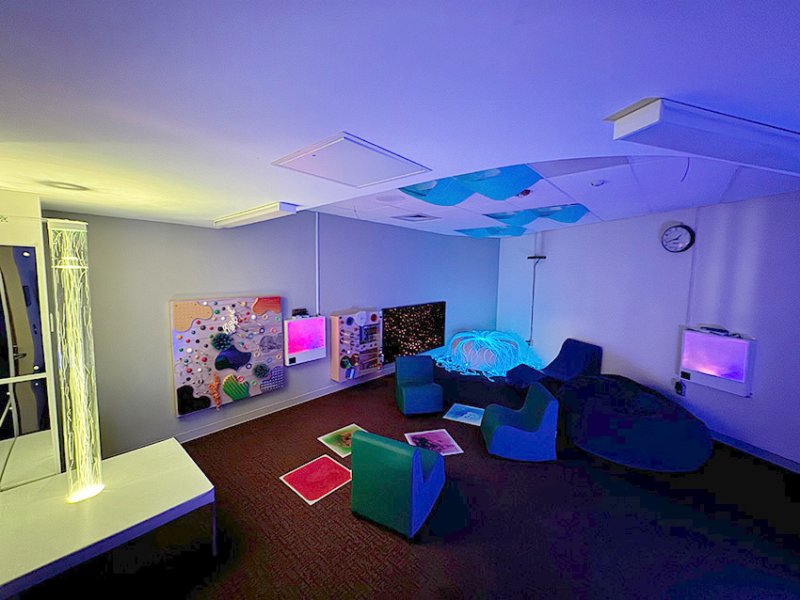 Schuylerville Elementary School’s new sensory room. Photo provided by the Schuylerville Central School District.