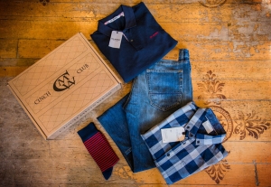 Cinch Men’s Wear Clothier clients can receive a monthly subscription to hand-selected outfits.
