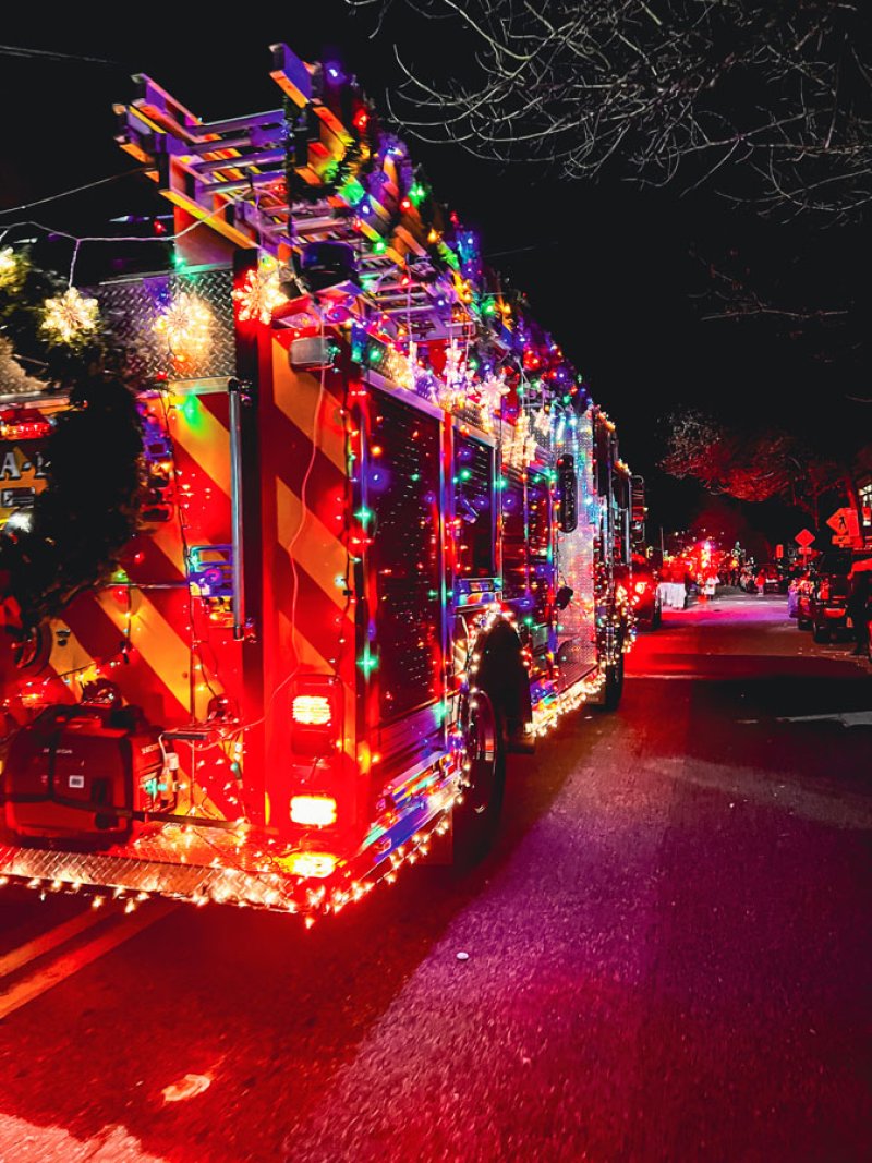 Fire truck, 2022 Ballston Spa Holiday Parade. Photo provided.