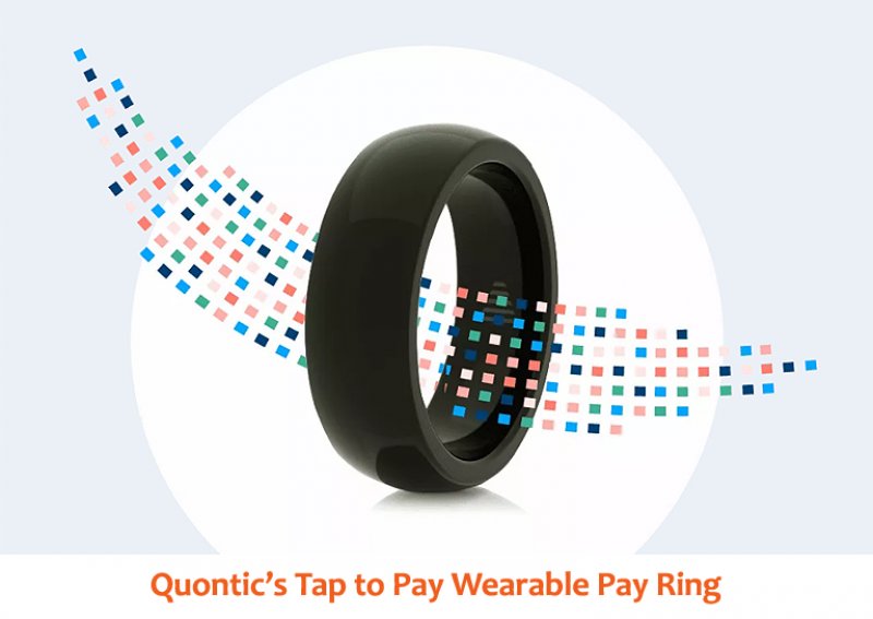 The Quontic Wearable Pay Ring. Image provided.