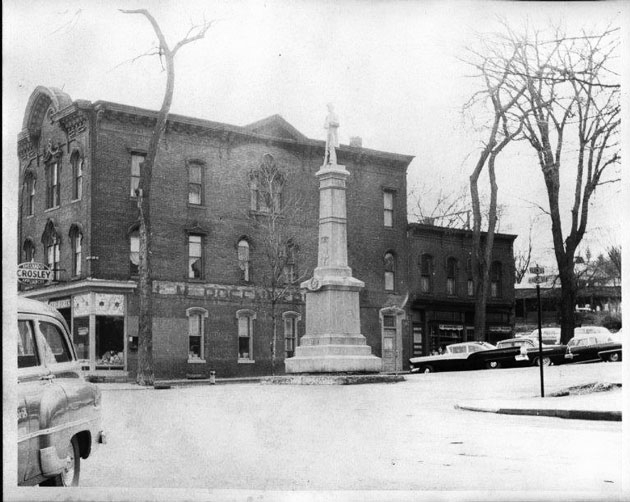 Soldiers Monument in Ballston Spa. Photo courtesy of Saratoga County Historical Society and Brookside Museum.