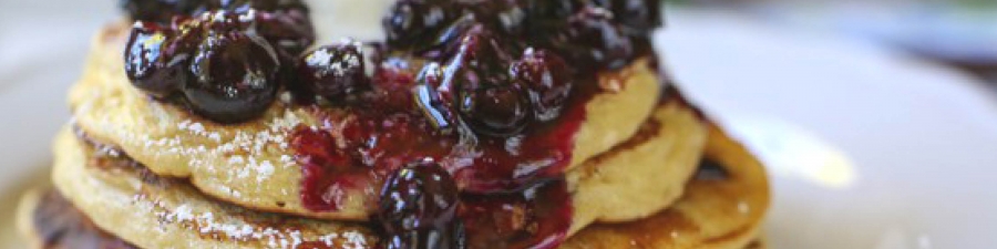 Ricotta Pancakes with Blueberry Sauce Recipe