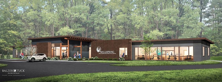 Wellspring plans for a new 8,000 square foot building on Route 9 in the Town of Malta. The professional team working on the project includes Balzer and Tuck Architecture, The L. A. Group Landscape Architecture &amp; Engineering, and Bonacio Construction, Inc.  It is anticipated that the building will be completed in late 2021. Rendering provided.  