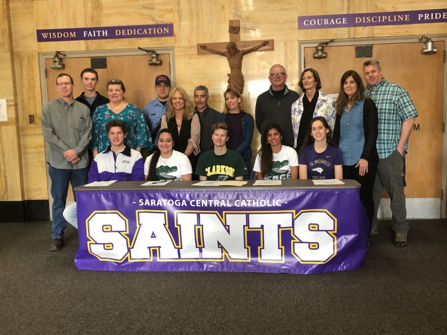 Spa Catholic and Saratoga Springs Athletes Sign Letters of Intent