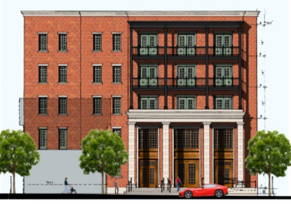 Building concept for The Spa Hotel at The Adelphi. Dominick Ranieri Architect. 