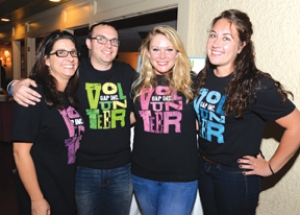 “The Gappers”: Volunteers Michelle Nesbitt, Tyler Havens, Lindsay Rogers and Maddie Skellie’s efforts were mirrored by a corporate donation from The Gap.