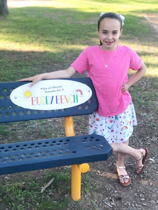 Caroline Street Elementary School’s Buddy Bench:  For Students, by a Student
