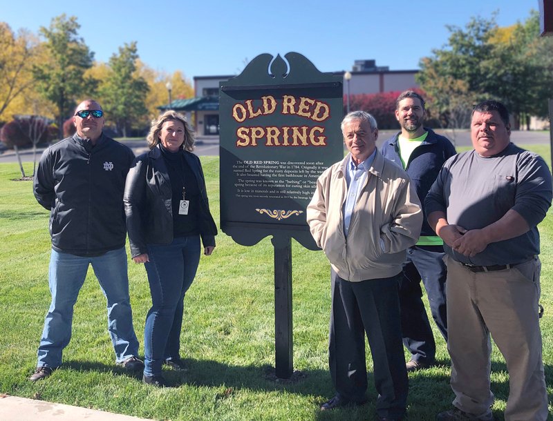 From left: Deputy Commissioner of Public Works Joseph J. O&#039;Neill, III; Executive Assistant to the Commissioner Rachael Fragomeni; City of Saratoga Springs Commissioner of Public Works Anthony &quot;Skip&quot; Scirocco; City Maintience Mechanic Phil Steffen; City Plummer Dennis Gailor. Photo provided.
