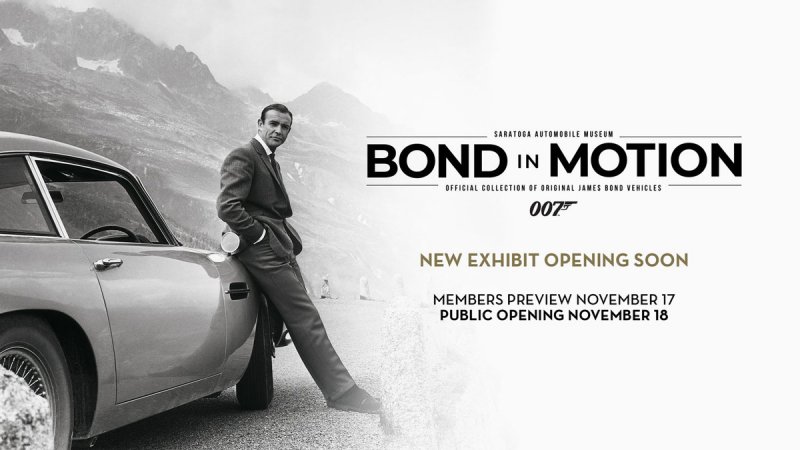 James Bond Showcase at Saratoga Auto Museum Opens Nov. 18
