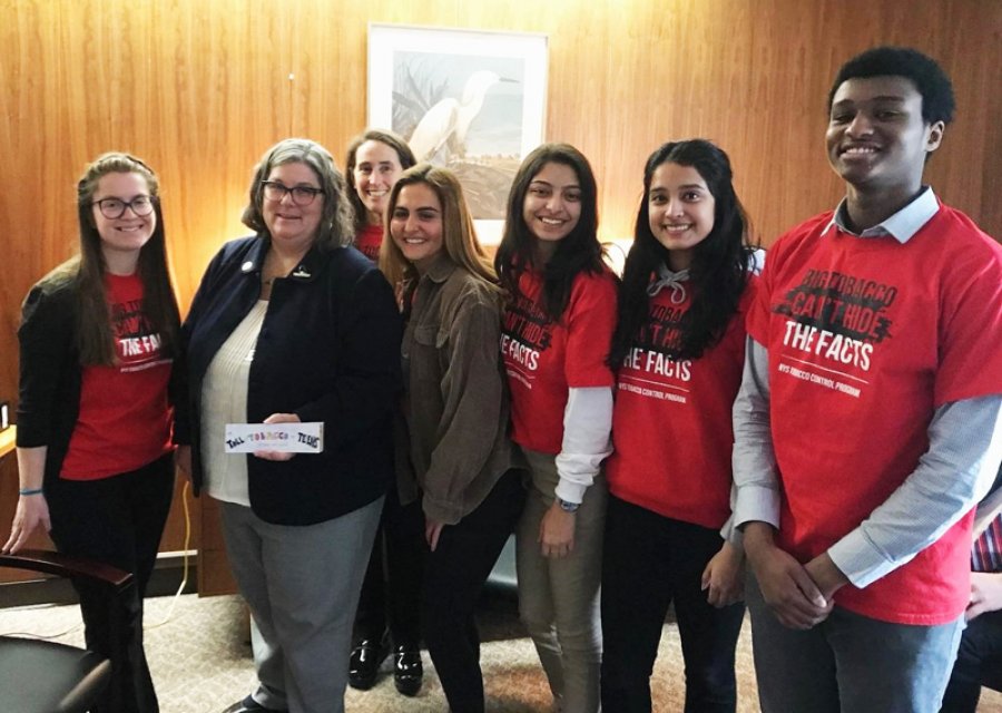 Reality Check students participated in a Legislative Education Day event in Albany in February. Reality Check is a free youth-led, adult-supported program focused on those 13-18 years of age throughout New York State. Photo provided.