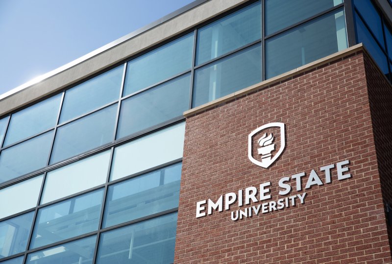 Photo of an Empire State University campus building  provided by Cherie Haughney.