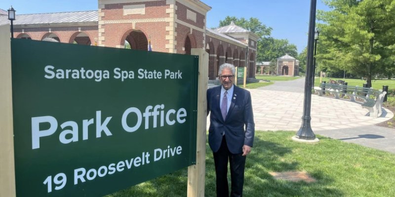 Senator Jim Tedisco, pictured at Saratoga Spa State Park, has been appointed to serve as Ranking Member of the NYS Senate Committee on Cultural Affairs, Tourism, Parks and Recreation. Photo: nysenate.gov