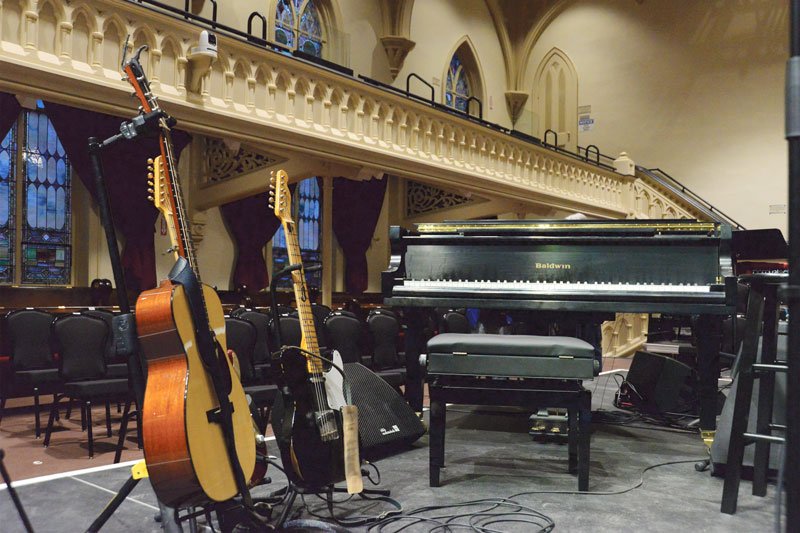 Inside Universal Preservation Hall. The Albany Symphony premieres one of composer Tyson Davis’ first orchestral works, Distances, at 7:30 p.m. on Saturday, Feb. 13. Photo by SuperSource Media, LLC.