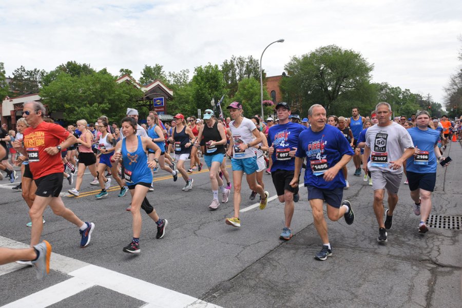 Runners participate in the 2023 Firecracker4 road race. Photo by Super Source Media.