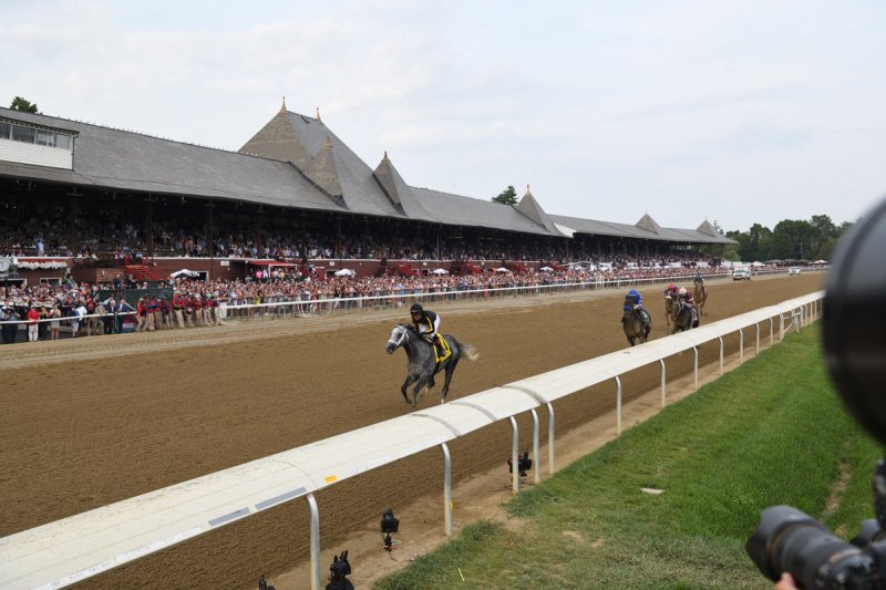 Photo of last year’s Whitney Stakes, won by Knicks Go. Photo by Kylie Wellington, courtesy of NYRA.