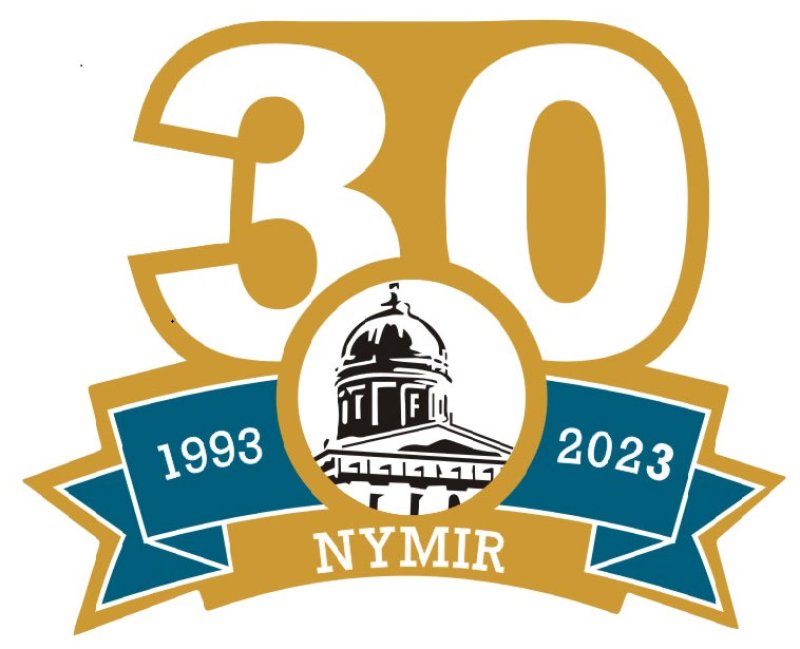 New York Municipal Insurance Reciprocal (NYMIR) 30th anniversary logo. NYMIS is to provide liability insurance coverage for 2024. 