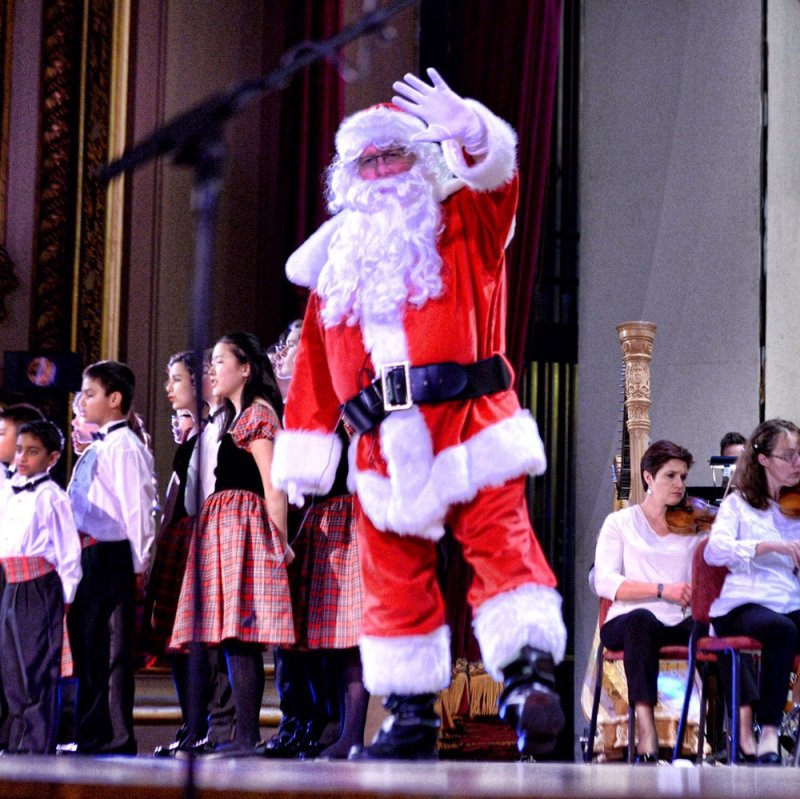Santa at the Albany Symphony’s 2019 Christmas program. Photo provided.