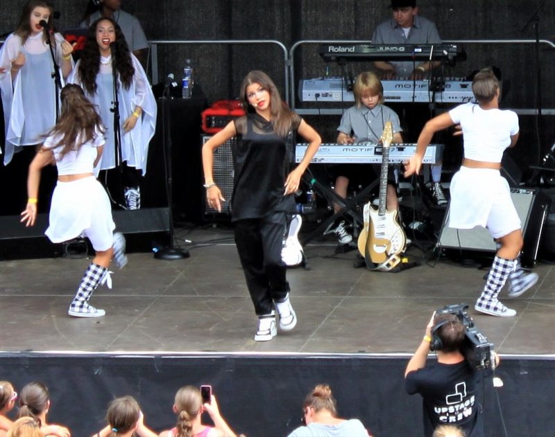 They race horses, but they also stage live music. Zendaya performing at Saratoga Race Course July 2013. Photo by Thomas Dimopoulos. 
