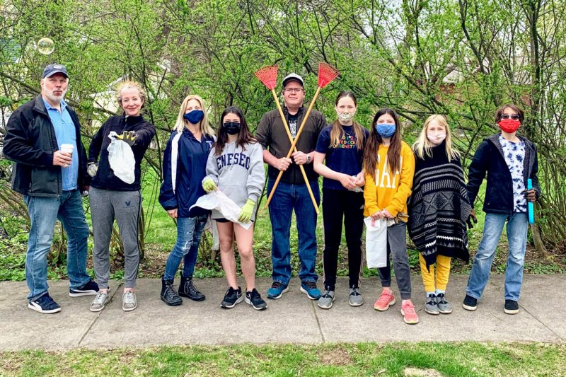 Kids, families and seniors participated on both days of the event, removing litter as small as cigarette butts and larger items like tires. Photos provided.