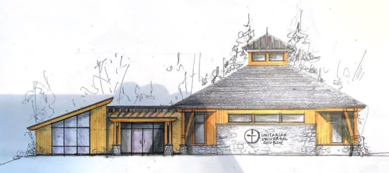 Proposal submitted to the city for a new house of worship by Unitarian Universal Congregation of Saratoga Springs to be developed on Louden Road.