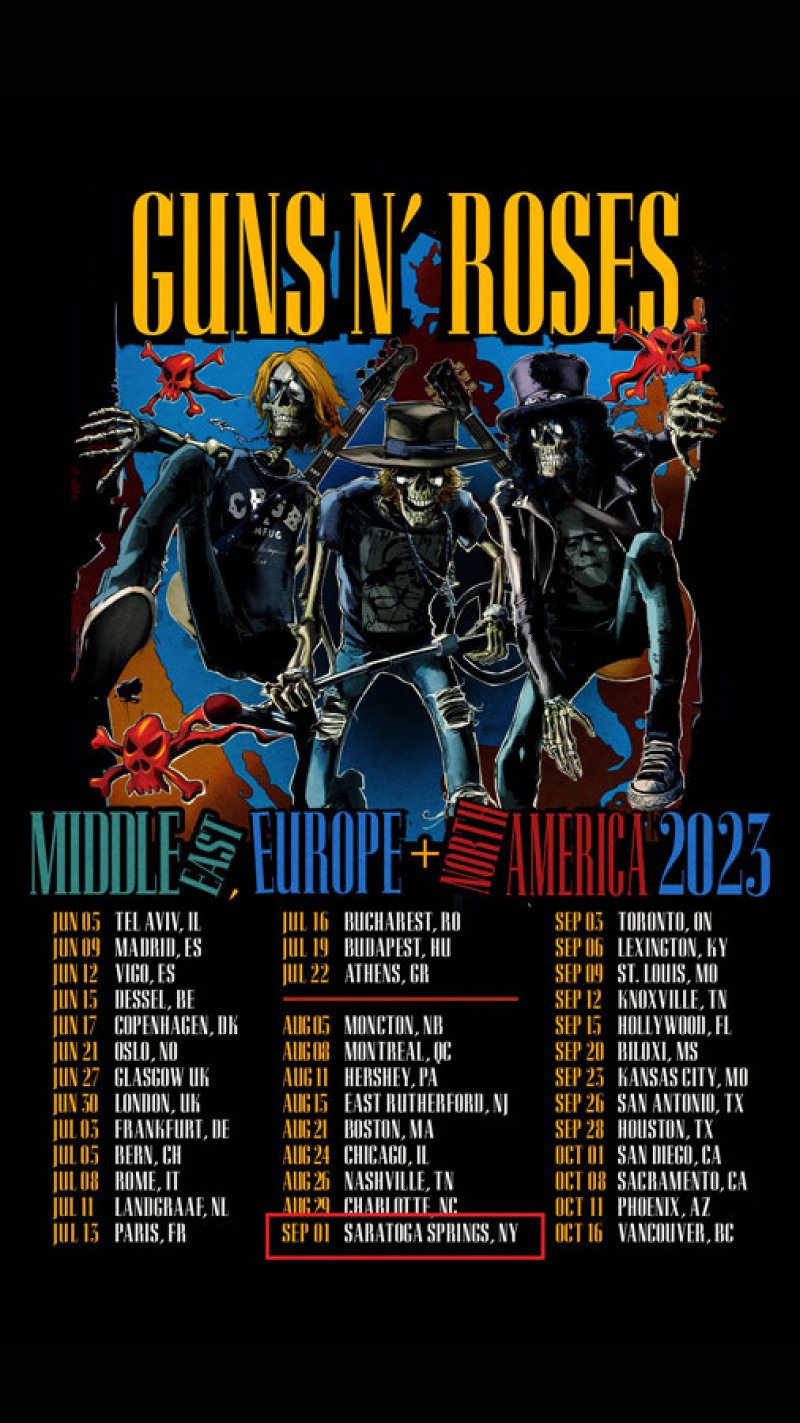 Guns N’ Roses – live at SPAC Sept. 1. 