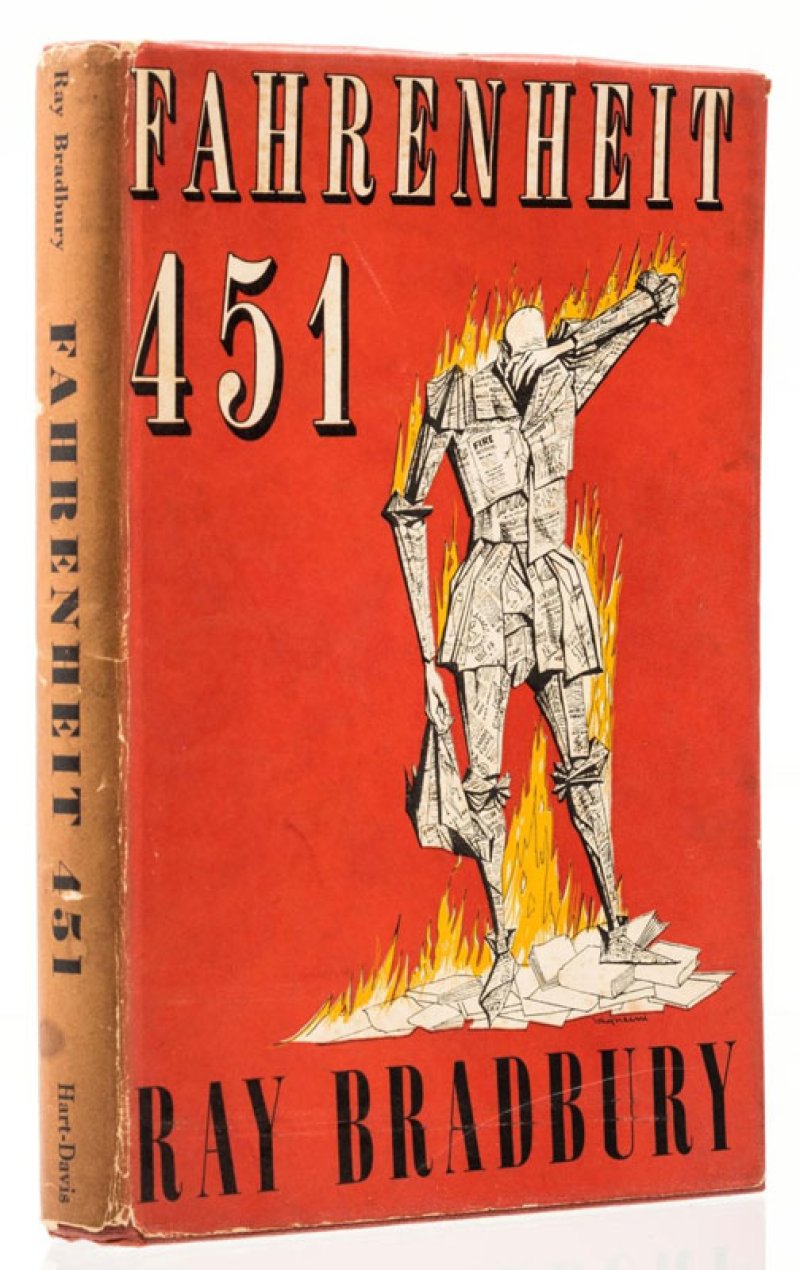 First English edition of Ray Bradbury’s Fahrenheit 451, published in 1954.