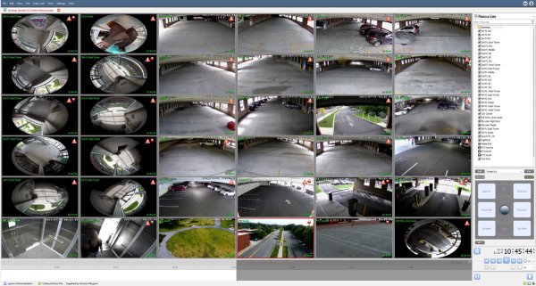 Secrutiy Cams monitoring the parking garage 24/7.  Photo provided. 