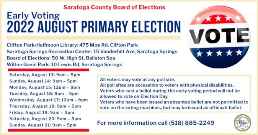 Voter information for August.