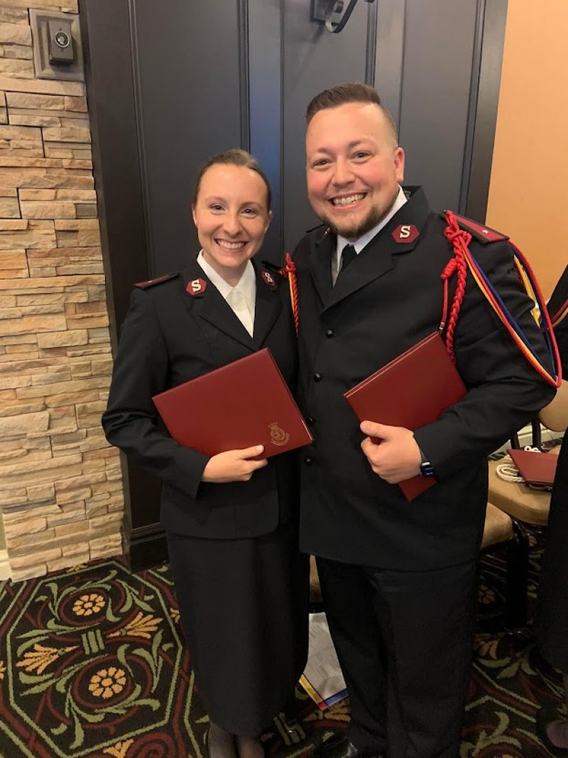 Lieutenants Cassidy and Michael Dow. Photo provided.