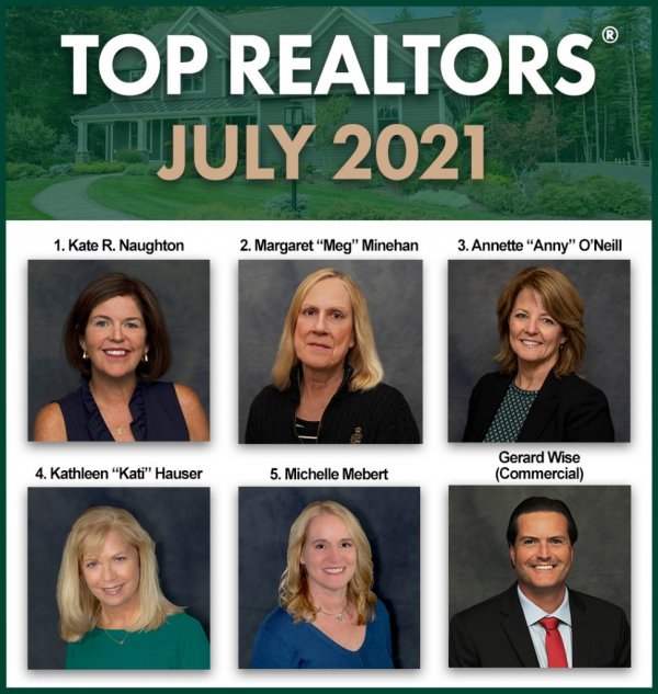 Top REALTORS® for July 2021