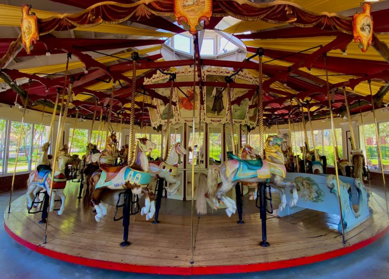 The Carousel at Congress Park, captured on May 10, 2022. Photos by Thomas Dimopoulos. 