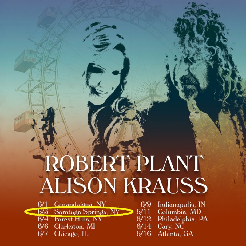 Robert Plant and Alison Krauss announce SPAC date. 
