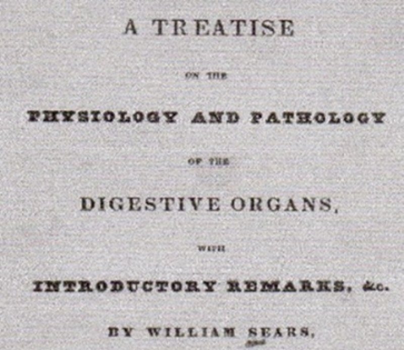 William Sears Treatise, published 1834. Photo provided by The Saratoga County History Roundtable.