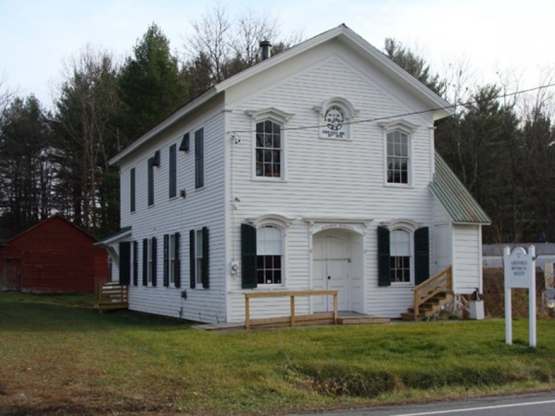 IOOF hall, Lodge 476, Middle Grove, now home of the Greenfield Historical Society’s museum. Photo provided by The Saratoga County History Roundtable.