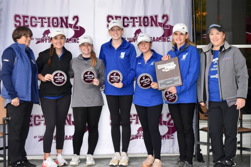 Saratoga Bluestreaks place second in the Girls Golf Section II Team Championships
