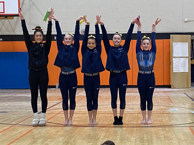 Photo via the Saratoga gymnastics team.