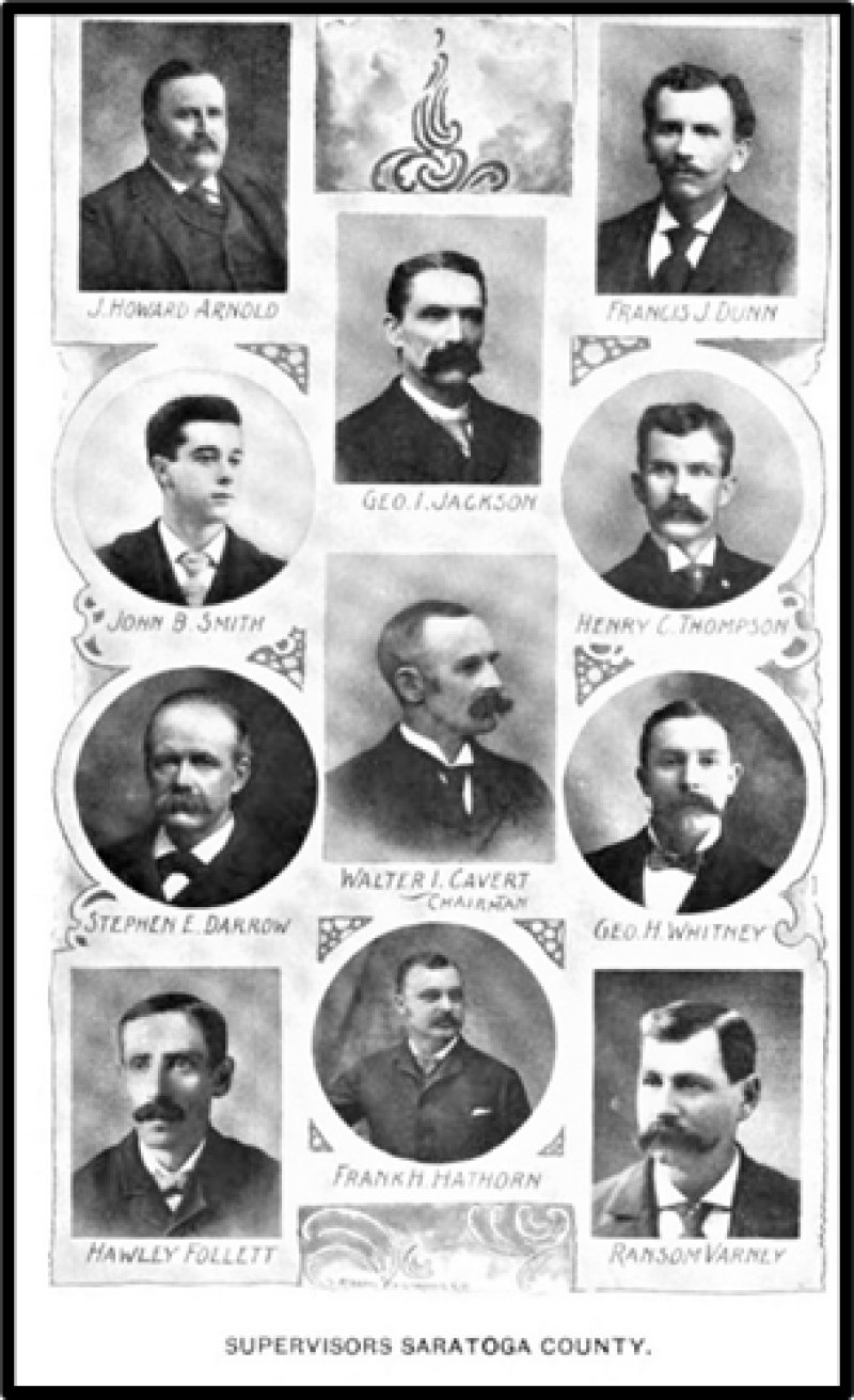 Saratoga County Supervisors 1898. Photo provided by The Saratoga County History Roundtable.