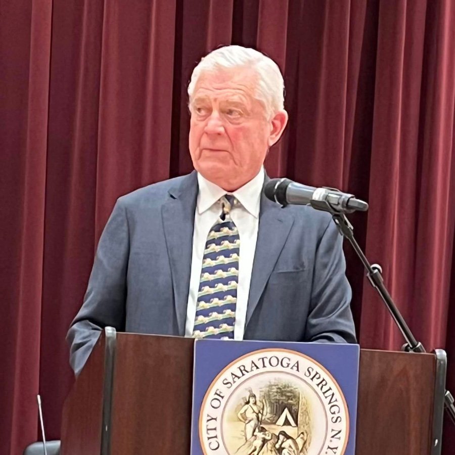 Mayor John Safford delivered the 2024 State of the City Address, the first of his term as mayor of Saratoga Springs, on Tuesday, Jan. 30. Photo provided