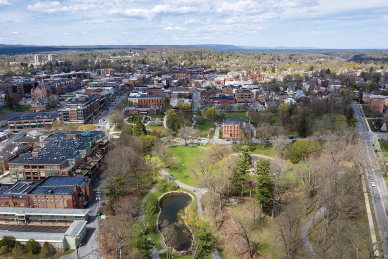 Aerial view of Saratoga Springs. Photo by Super Source Media.